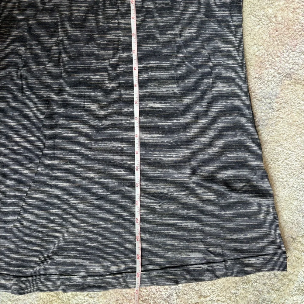 LULULEMON Cool Racerback Tank Top Gray Wee Are From Space W1F26S Striped Sz 8